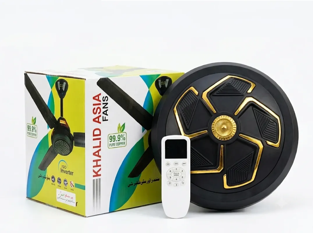 Khalid Asia AC DC Inverter Fan 30W Black Variant Karachi